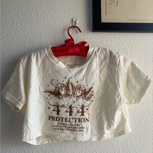 Cream Angel Graphic Tee